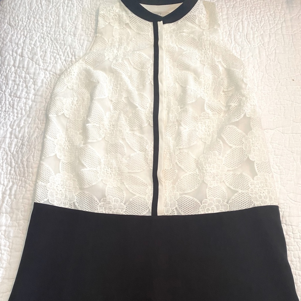 White & Black Dress